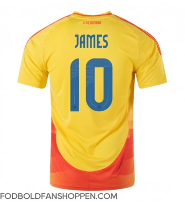 Colombia James Rodriguez #10 Hjemmebanetrøje Copa America 2024 Kortærmet